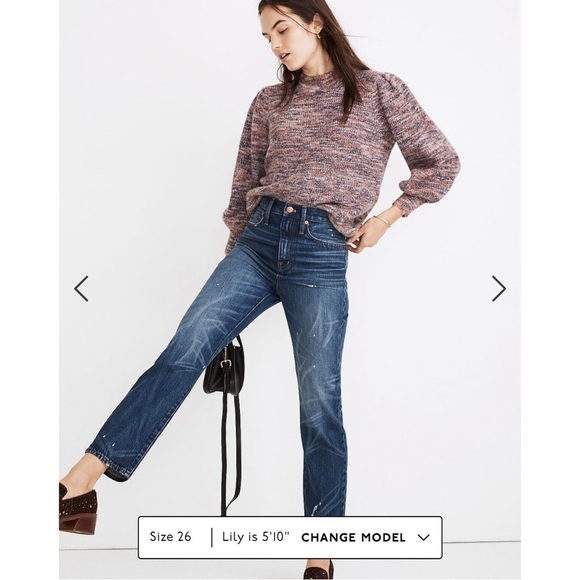 Madewell Classic Straight Leg Jeans in Croston Wash Size 24 - Picture 2 of 15